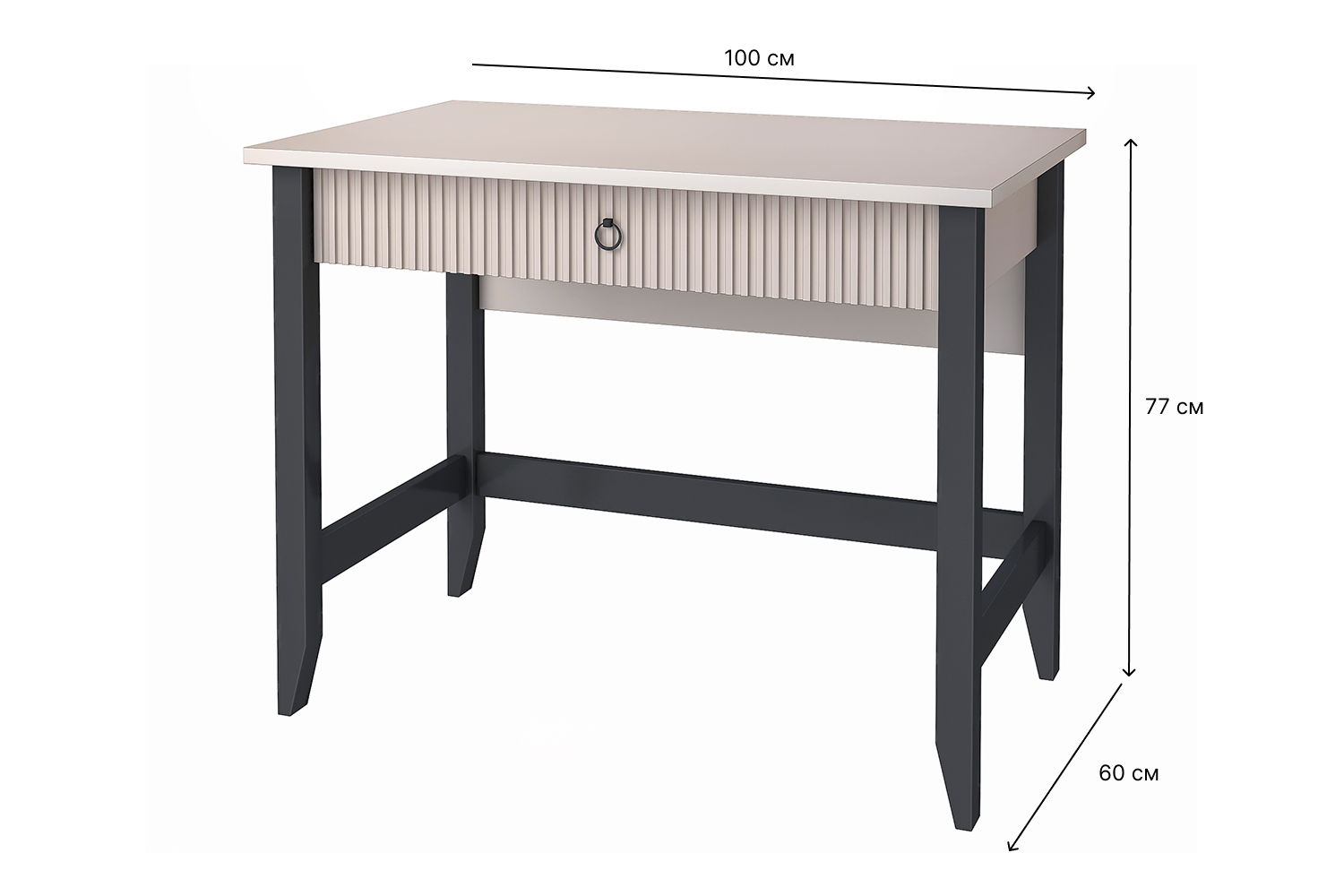 Туалетные столы - изображение №4 "Туалетный стол Хилтон с выдвижным ящиком"  на www.Angstrem-mebel.ru