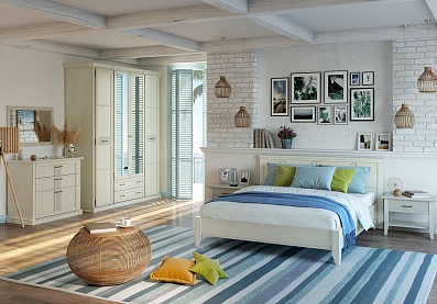 Спальня Кантри 15, тип кровати Корпусные, цвет Валенсия
